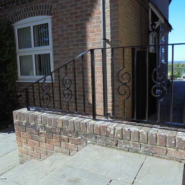 Iron Handrail with Feature Bars