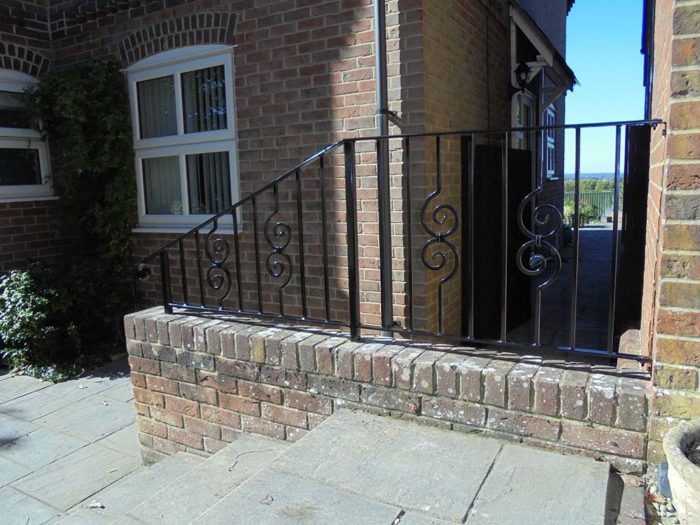 Iron Handrail with Feature Bars